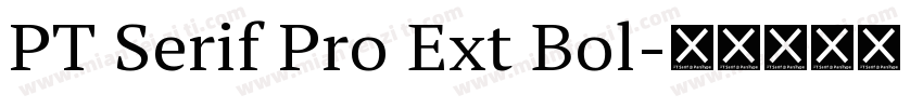 PT Serif Pro Ext Bol字体转换